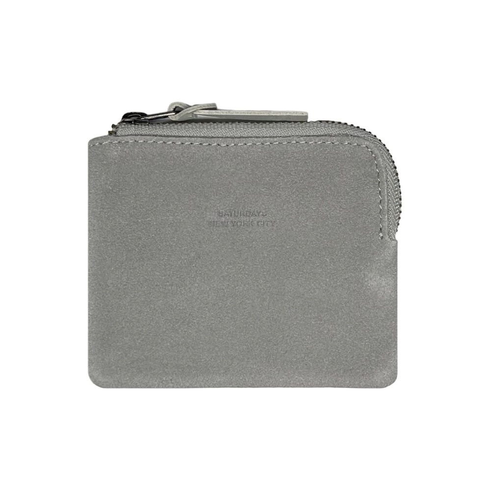 Saturdays Nyc Men's Cash Half Zip Suede Wallet